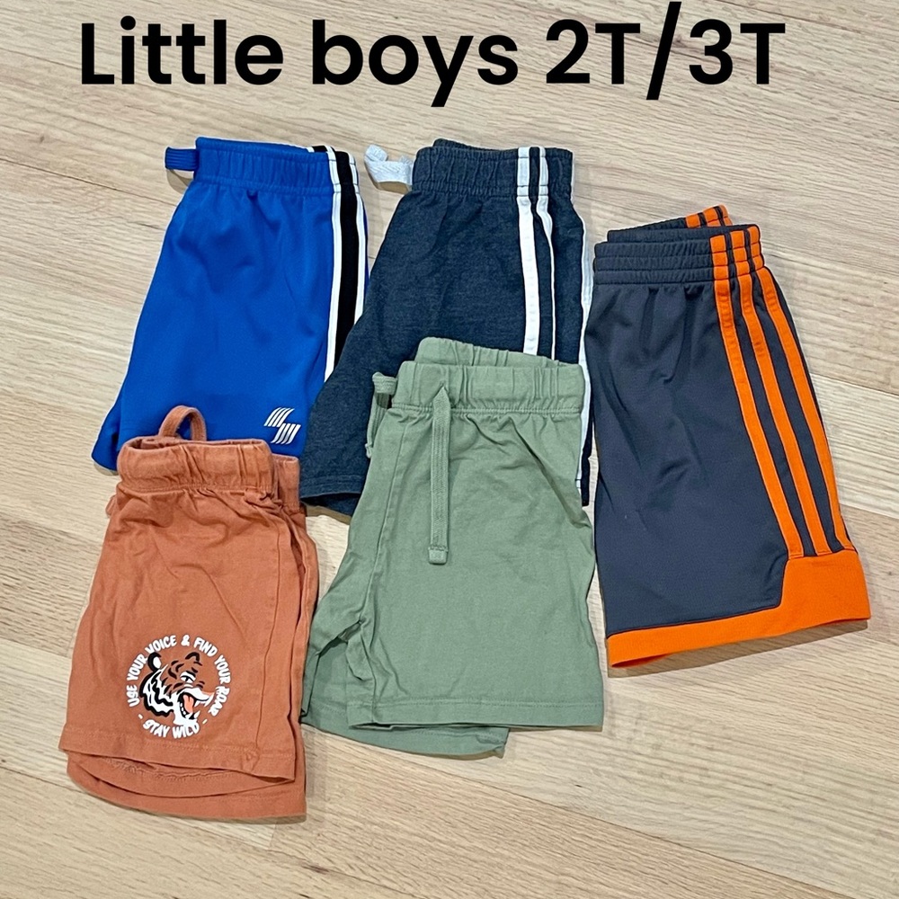 H&M Adidas little boys bundle 5 shorts size 2/3T